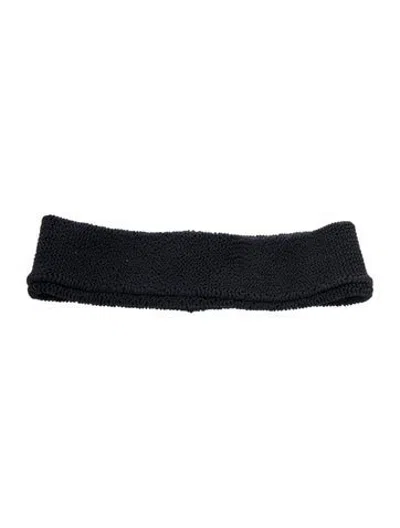 Pre-owned Hunza G Knit Headband W/tags In Black