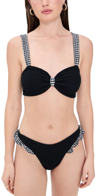 Hunza G Loretta Bikini Set Black/black