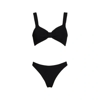 Hunza G Maillot De Bain Deux Pièces In Black