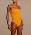 Hunza G Maria Swim Mango Sorbet In Orange