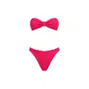Hunza G Jean Bikini Top In Red