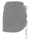Shop Hunza G Mini Checkered Skirt