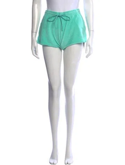 Pre-owned Hunza G Mini Shorts In Green