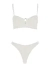Hunza G Misty Bikini Pearly Hoop In White