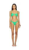 Hunza G Misty Bikini Set In Green