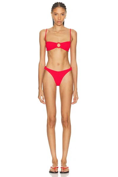 Hunza G Misty Seersucker Bikini In Multi