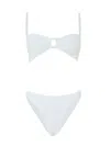 Hunza G Misty Bikini With White Pearl Circle