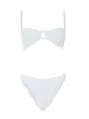 Hunza G Misty Bikini With White Pearl Circle