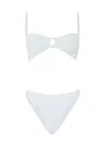 Hunza G Misty Bikini With White Pearl Circle