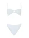 Hunza G Misty Bikini With White Pearl Circle