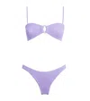 Hunza G Misty Pearl Hoop Bikini In Purple