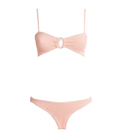 Hunza G Misty Pearl Hoop Bikini In Pink