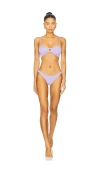 Hunza G Misty Pearly Hoop Bikini In Blue