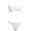 Hunza G Misty Pearly Hoop Textured Two-piece Swimsuit