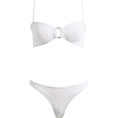 Hunza G Misty Pearly Hoop Textured Two-piece Swimsuit
