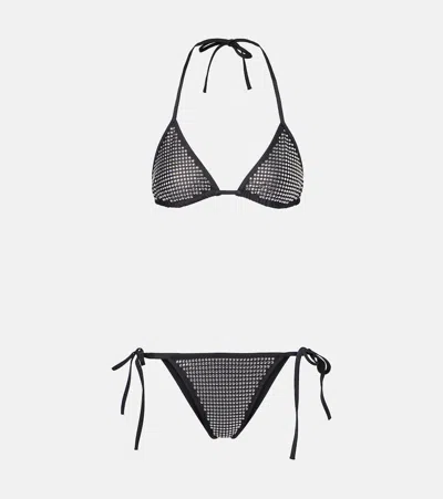 Hunza G Monica Lava Studded Bikini In Black