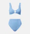 Hunza G Nadine Metallic Seersucker Bikini