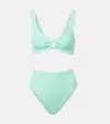 Hunza G Nadine Pearl Hoop Bikini In Blue