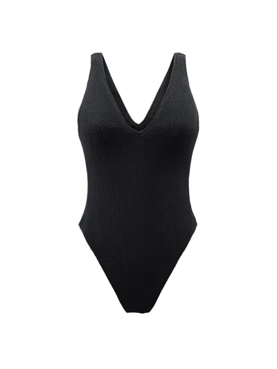 Hunza G Nadine Seersucker Bikini In Blue