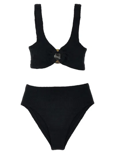 Hunza G Nadine Two-piece Swimsuit In Black