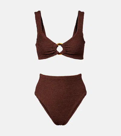 Hunza G Nadine Bikini In Brown