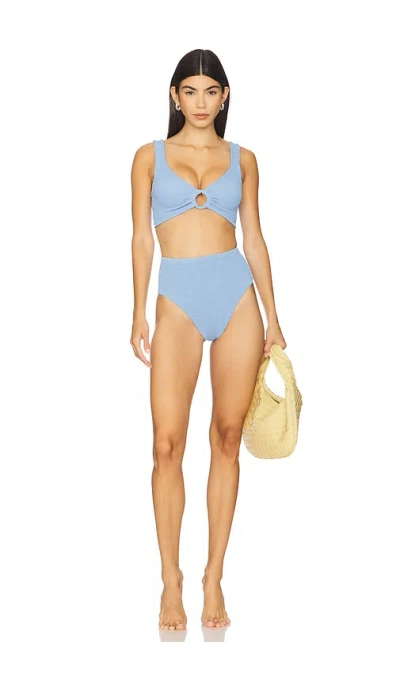 Hunza G Nadine Bikini Set In Blue