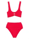 Hunza G Hg Nadine Fab Hoop Bikini In Red