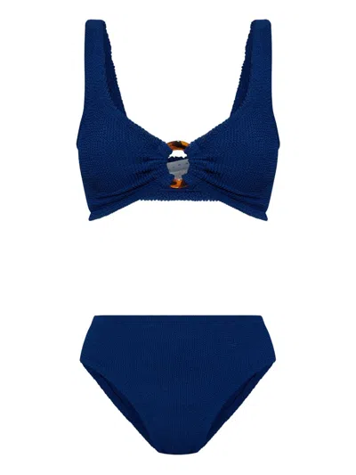Hunza G Nadine Bikini Set In Blue
