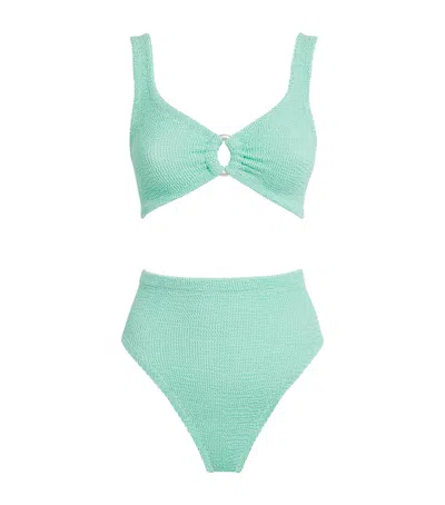Hunza G Nadine Pearl Hoop Bikini In Blue