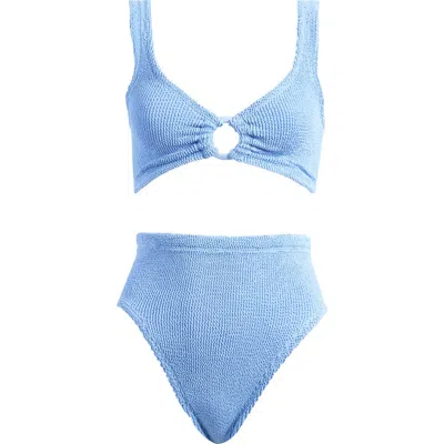 Hunza G Nadine Seersucker Two-piece Swimsuit