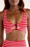 Hunza G Nadine Stripe Two-piece Swimsuit