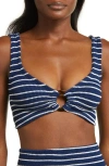 Hunza G Nadine Stripe Two-piece Swimsuit In Multi