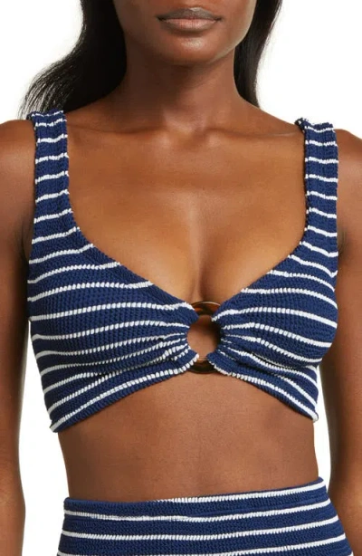 Hunza G Nadine Stripe Two-piece Swimsuit In Multi