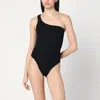 Hunza G Nancy One-shoulder Crinkle One-piece Swimsuit