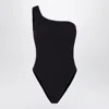 Hunza G Nancy One-shoulder Crinkle One-piece Swimsuit