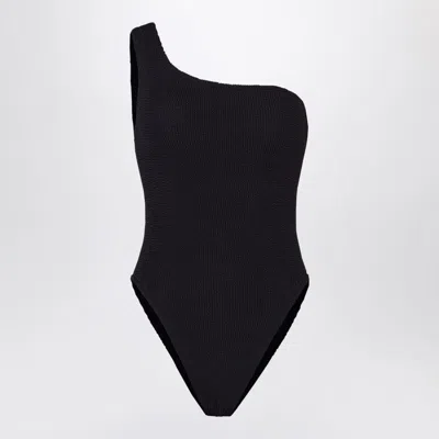 HUNZA G HUNZA G  NANCY ONE-PIECE SWIMSUIT IN BLACK