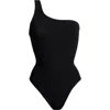 Hunza G Nancy One-shoulder Crinkle One-piece Swimsuit