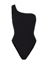 Hunza G Nancy One-shoulder Crinkle One-piece Swimsuit