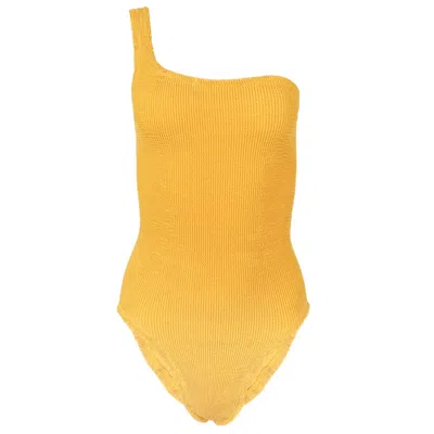 Hunza G Nancy Swimsuit Sage In Yellow