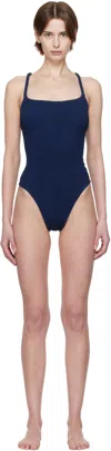 Hunza G Navy Bette Swimsuit In Navy