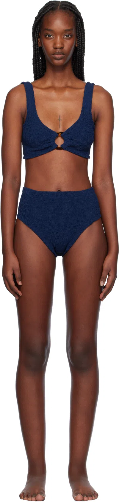 Hunza G Navy Nadine Bikini