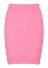 Hunza G Crinkled-effect Mini Skirt In Pink