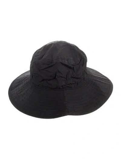 Pre-owned Hunza G Nylon Bucket Hat In Black