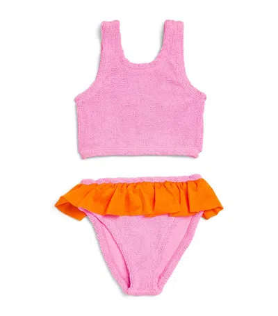 Hunza G Kids' Olive Bikini (7-12 Years) In Pink