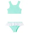 Hunza G Olive Frilled Swimsuit In Green
