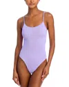 HUNZA G PAMELA CRINKLE ONE PIECE SWIMSUIT