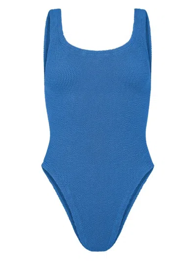 Hunza G One-piece Swimsuit In Metallic