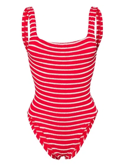 Hunza G One-piece Swimsuit In Red