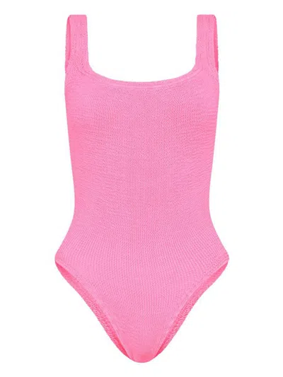 HUNZA G HUNZA G ONE-PIECE SWIMSUIT WITH RUFFLES