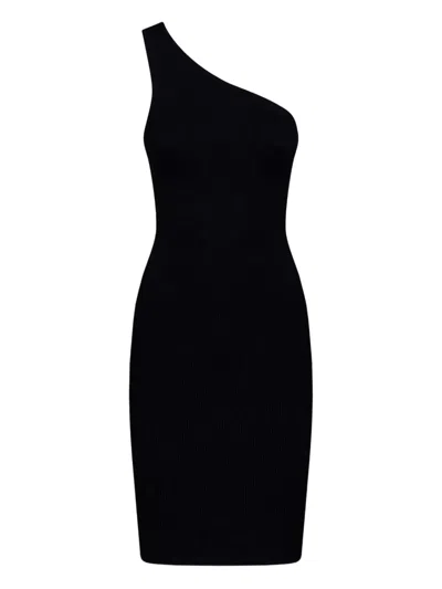 Hunza G One-shoulder Cocktail Dress In Black